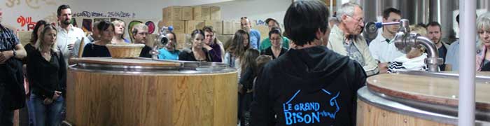 visite de la brasserie Artisananale Le grand Bison